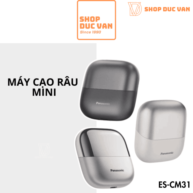 Máy Cạo Râu Panasonic ES-CM31 Công Nghệ AI Thông Minh - Sạc Không Dây, Cảm Ứng Trượt, Pin 60 Ngày, Nhỏ Gọn Du Lịch