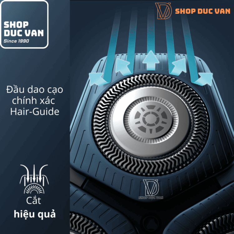 Máy Cạo Râu Philips Norelco Series 6000 S6600/90 Cạo Khô Và Ướt Đi Kèm Lưỡi Dao SkinProtect Và Đầu Tỉa Râu