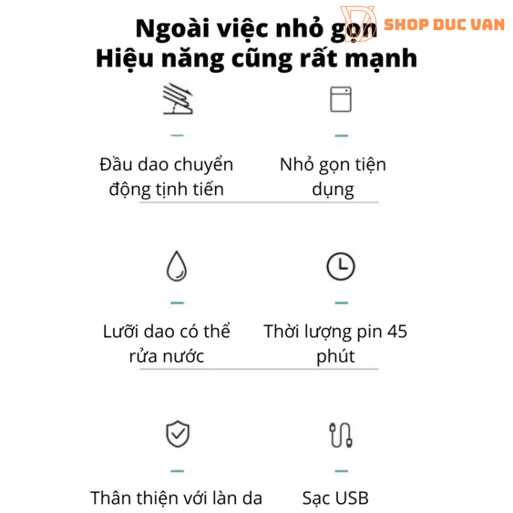 Máy Cạo Râu VGR V-390 Mini Nhỏ Gọn Bỏ Túi Du Lịch Sạc USB Type-C Dành Cho Nam Và Nữ
