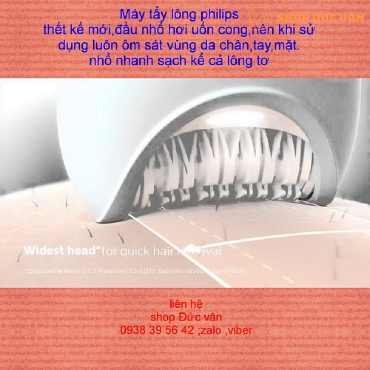 Máy tẩy lông philips BRE648