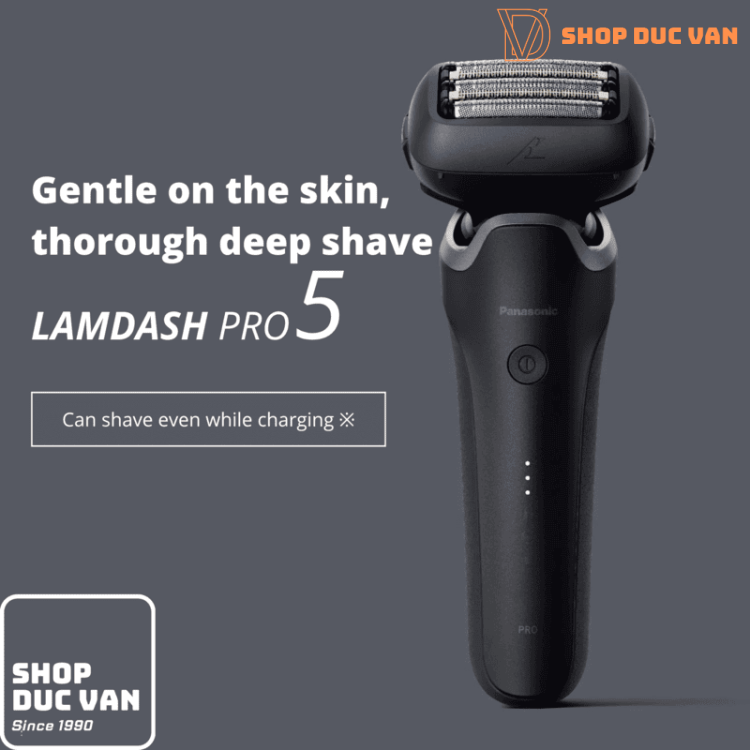 Máy Cạo Râu Panasonic Lamdash 5 Pro ES-L551D 5 Lưỡi Bản Cao Cấp Máy Cạo Râu Khô Và Ướt Cao Cấp Made In Japan