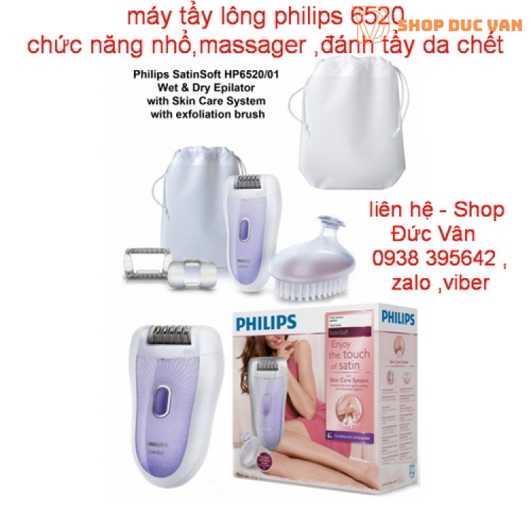 máy tẩy lông philips HP6521 MADE IN slovenia