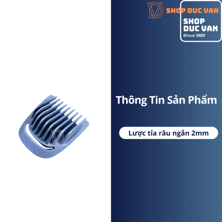 Phụ Kiện Cữ Lược 2mm Dành Cho Máy Tông Đơ Tỉa Râu Đa Năng Philips Multigroom Series 5000 MG5910 MG5730 MG5720