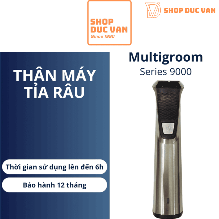 Thân Máy Tỉa Râu Philips Norelco Multigroom Series 9000 MG9740/40 Chính Hãng