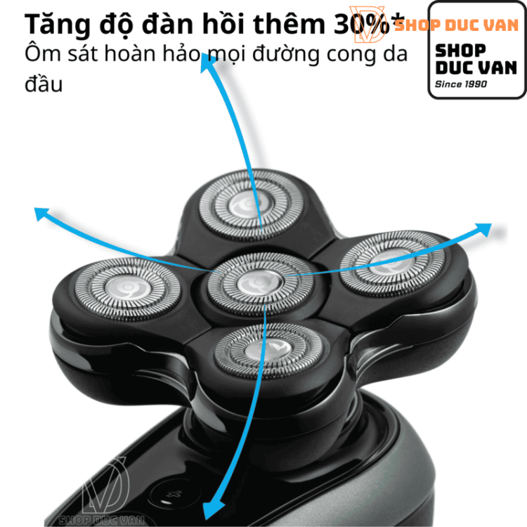 Remington RX7 Ultimate Series Head Shaver XR7200 - 5X Dual Track Blade Rotary Shaver, Turbo Speed Mode, 100% Waterproof & Rapid Charging