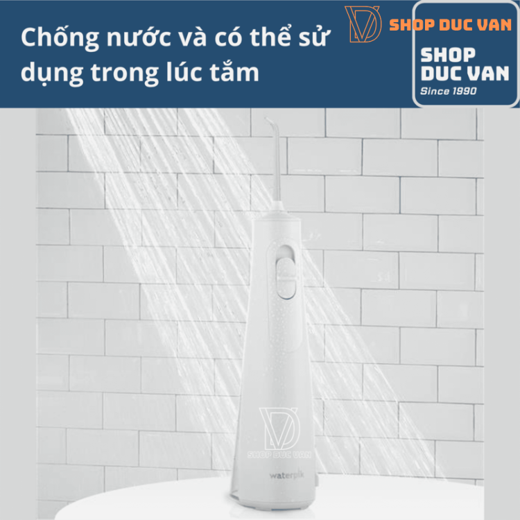 Máy Tăm Nước Cầm Tay Waterpik Cordless Enhance Water Flosser WF-21 Dây Sạc USB Type C Mẫu Mới
