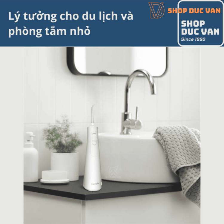 Máy Tăm Nước Cầm Tay Waterpik Cordless Enhance Water Flosser WF-21 Dây Sạc USB Type C Mẫu Mới