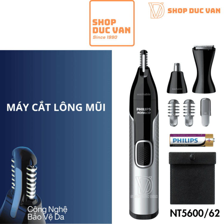 Philips Norelco Nose Trimmer 5000 NT5600/62 For Nose, Ears and Eyebrows