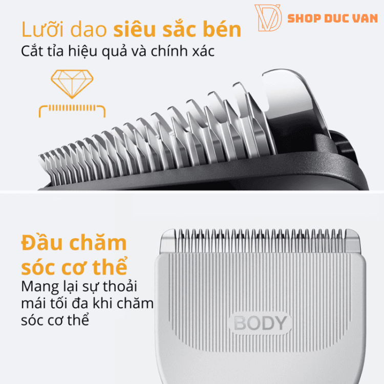 Máy Tông Đơ Tỉa Râu Đa Năng Braun All-In-One AIO 5490 Máy Cắt Tóc Cạo Lông Toàn Thân Chống Nước 9 Đầu Cạo Tỉa Cao Cấp 