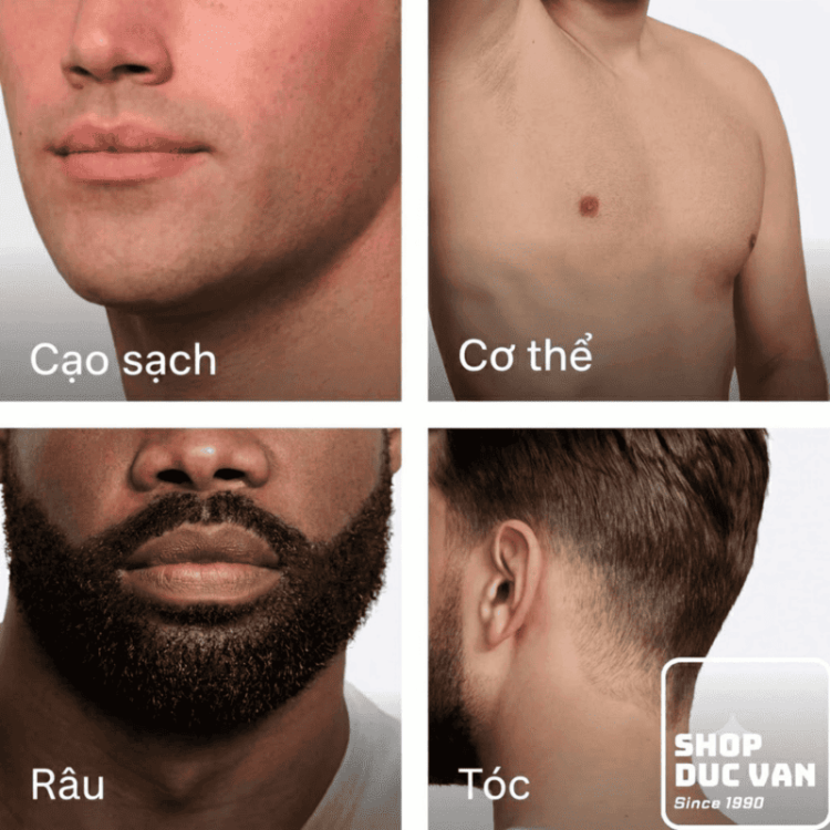 Máy Tông Đơ Tỉa Râu Đa Năng Braun Series 5 AIO 5510 Cắt Tóc, Tỉa Lông Mũi, Lông Cơ Thể 
