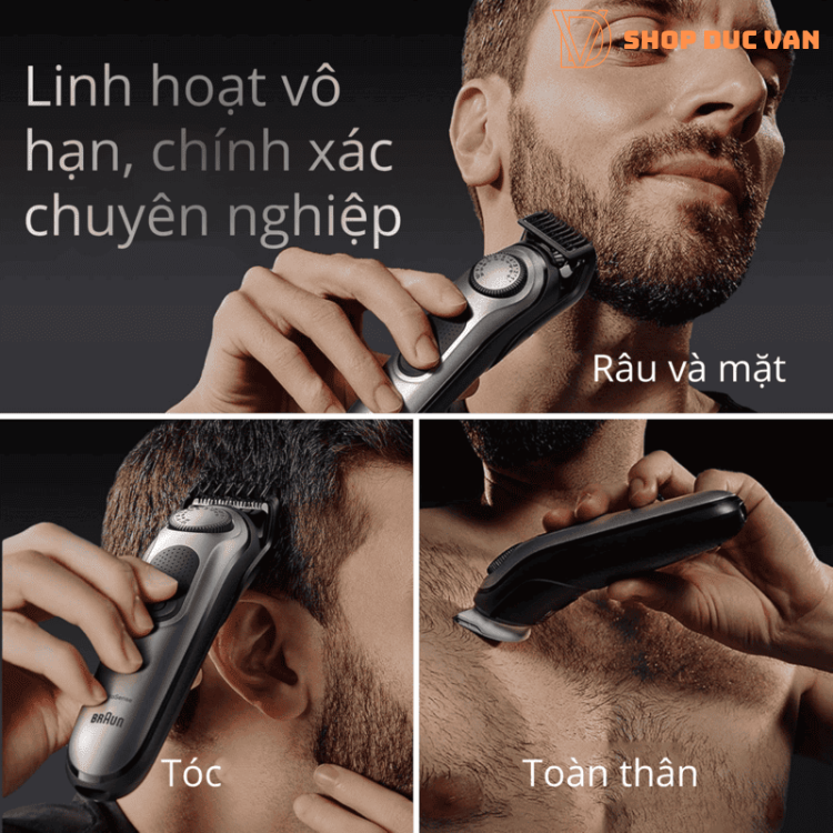 Braun Series 7 AIO 7440 All-In-One Multi-Grooming Trimmer and Beard Styling Kit