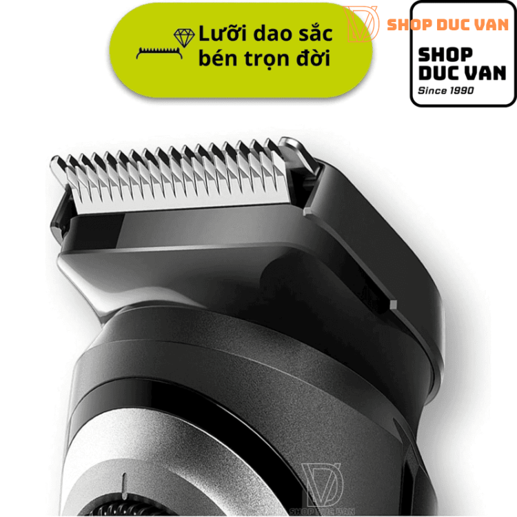 Máy Tỉa Râu Và Tông Đơ Cắt Tóc Đa Năng Braun BT5265 BeardTrimmer 5 Kèm Đầu Cạo Râu Mini và Dao Cạo Gillette ProGlide