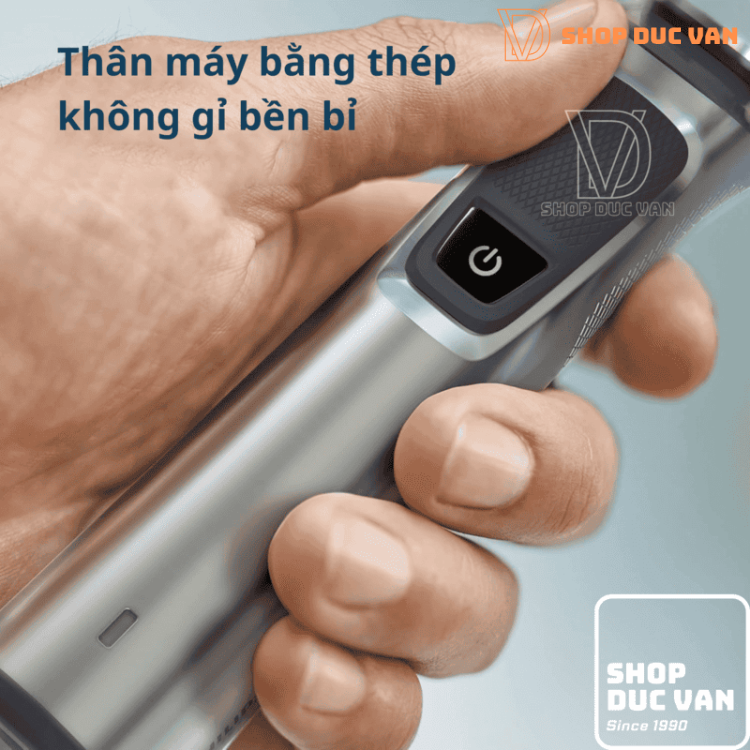 Tông Đơ Đa Năng Philips Multigroom 9000 MG9510/60, Cạo Râu, Tỉa Lông Toàn Thân, 21 Phụ Kiện, Chống Nước