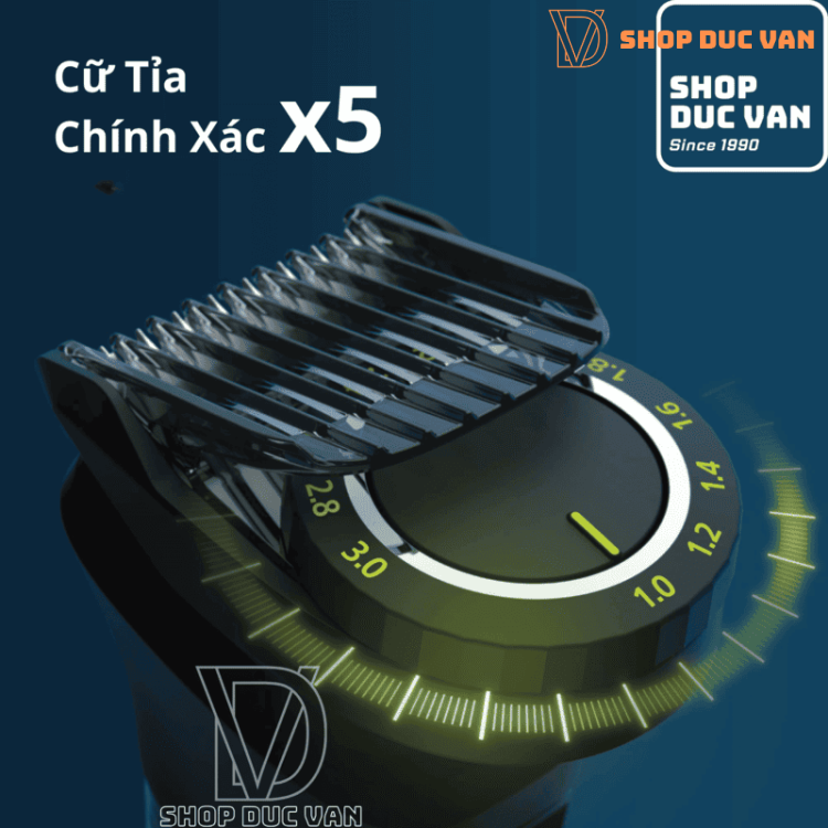 Tông Đơ Đa Năng Philips Multigroom 9000 MG9510/60, Cạo Râu, Tỉa Lông Toàn Thân, 21 Phụ Kiện, Chống Nước