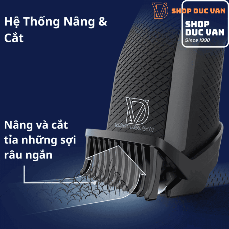 Máy Tạo Kiểu Râu Philips Norelco BT3230 Series 3000 Sạc Pin Khung Lược 10 Cữ Dành Cho Nam