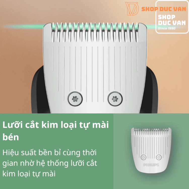 Máy Tông Đơ Tỉa Râu Đa Năng Philips Norelco Series 7000 MG7975/49 22 Món, Pin 5H, Chống Nước, Cảm Biến BeardSense