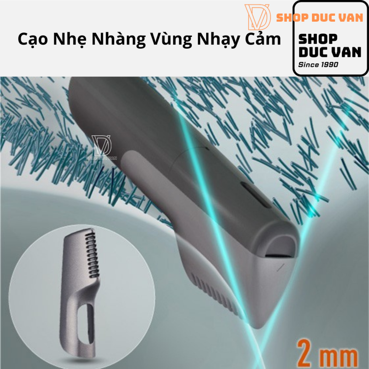 Tông Đơ Cắt Tỉa Lông Toàn Thân Panasonic ER-GK20 Cạo Được Khô và Ướt, Dùng Trong Nhà Tắm, Chạy Bằng Pin, Dành Cho Nam Giới
