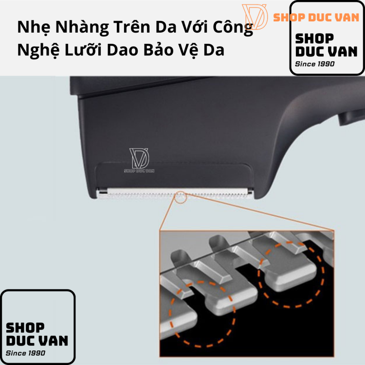 Tông Đơ Cắt Tỉa Lông Toàn Thân Panasonic ER-GK20 Cạo Được Khô và Ướt, Dùng Trong Nhà Tắm, Chạy Bằng Pin, Dành Cho Nam Giới