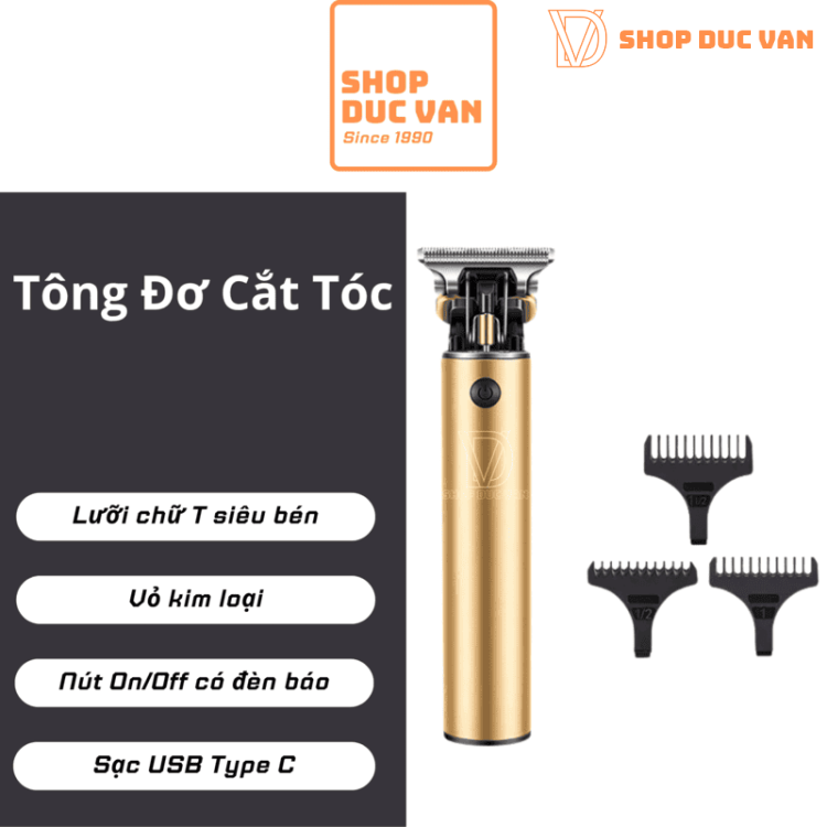 T-Blade Hair Trimmer for Men, T9 Cordless Zero Gap Clipper for Lining, Edging, and Beard Detailing, All-Metal USB Rechargeable Shaver BG-2101
