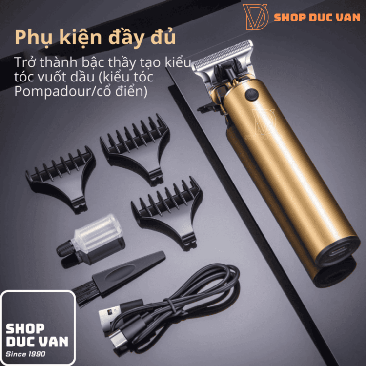 T-Blade Hair Trimmer for Men, T9 Cordless Zero Gap Clipper for Lining, Edging, and Beard Detailing, All-Metal USB Rechargeable Shaver BG-2101