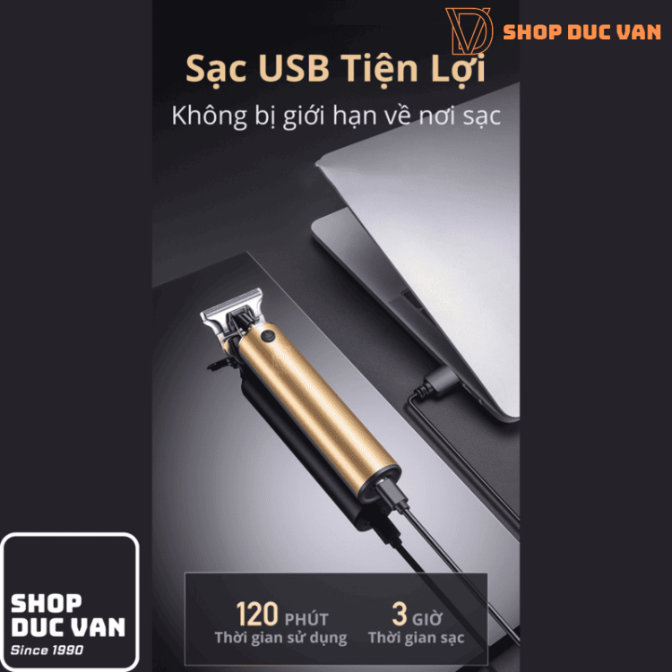 T-Blade Hair Trimmer for Men, T9 Cordless Zero Gap Clipper for Lining, Edging, and Beard Detailing, All-Metal USB Rechargeable Shaver BG-2101