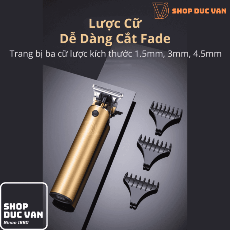 T-Blade Hair Trimmer for Men, T9 Cordless Zero Gap Clipper for Lining, Edging, and Beard Detailing, All-Metal USB Rechargeable Shaver BG-2101