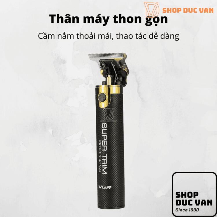 Tông Đơ Cắt Tóc VGR Chấn Viền Khắc Kiểu, Bấm Viền, Tỉa Râu, Tạo Kiểu Râu Chuyên Nghiệp