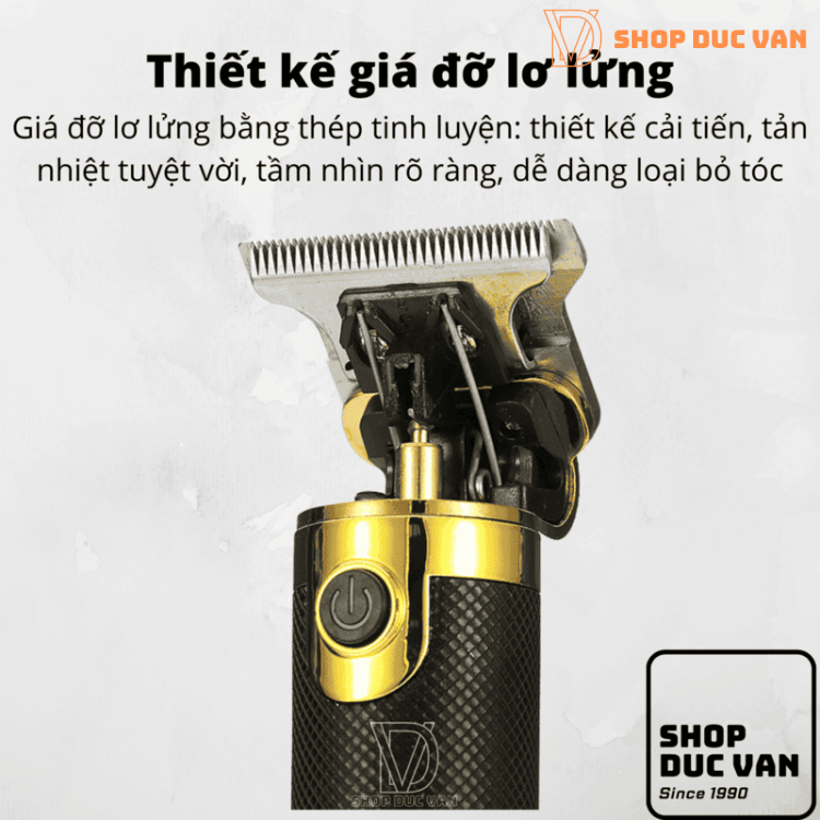 Tông Đơ Cắt Tóc VGR Chấn Viền Khắc Kiểu, Bấm Viền, Tỉa Râu, Tạo Kiểu Râu Chuyên Nghiệp