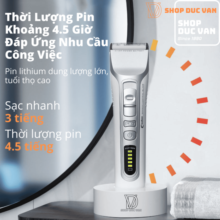 Tông Đơ Cắt Tóc Codos CHC-916 Lựa Chọn Phù Hợp Cho Người Sử Dụng Tại Nhà, Gia Đình Có Trẻ Nhỏ, Thợ Cắt Tóc