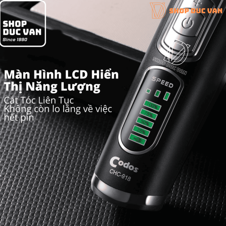 Tông Đơ Cắt Tóc Codos CHC-918 Lựa Chọn Chuyên Nghiệp Hoàn Hảo Cho Gia Đình