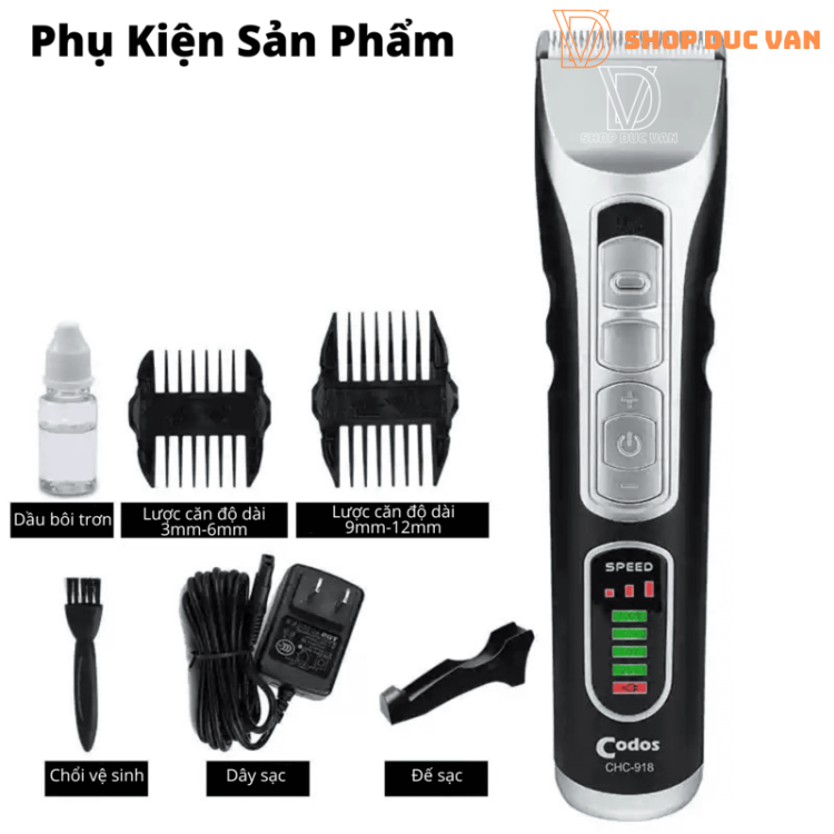 Tông Đơ Cắt Tóc Codos CHC-918 Lựa Chọn Chuyên Nghiệp Hoàn Hảo Cho Gia Đình