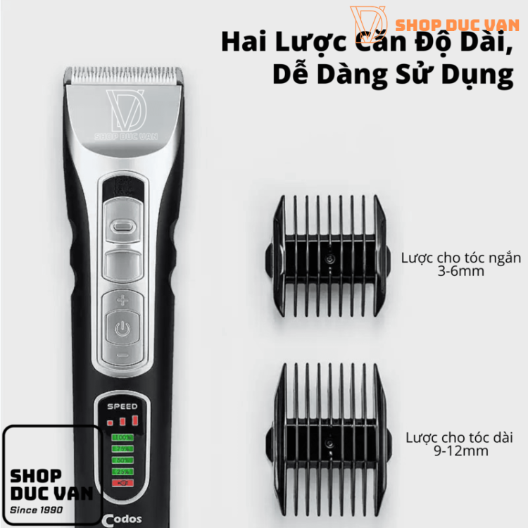 Tông Đơ Cắt Tóc Codos CHC-918 Lựa Chọn Chuyên Nghiệp Hoàn Hảo Cho Gia Đình