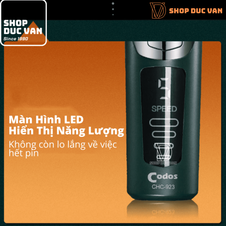 Tông Đơ Cắt Tóc Codos CHC-923 Lựa Chọn Hoàn Hảo Cho Thợ Cắt Tóc Chuyên Nghiệp, Người Sử Dụng Tại Nhà Và Các Barber