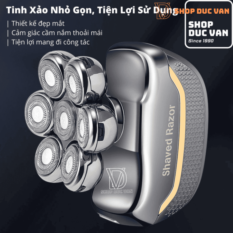 Máy Cạo Trọc Đầu, Máy Cạo Râu Đa Năng 7 Lưỡi RQ7900