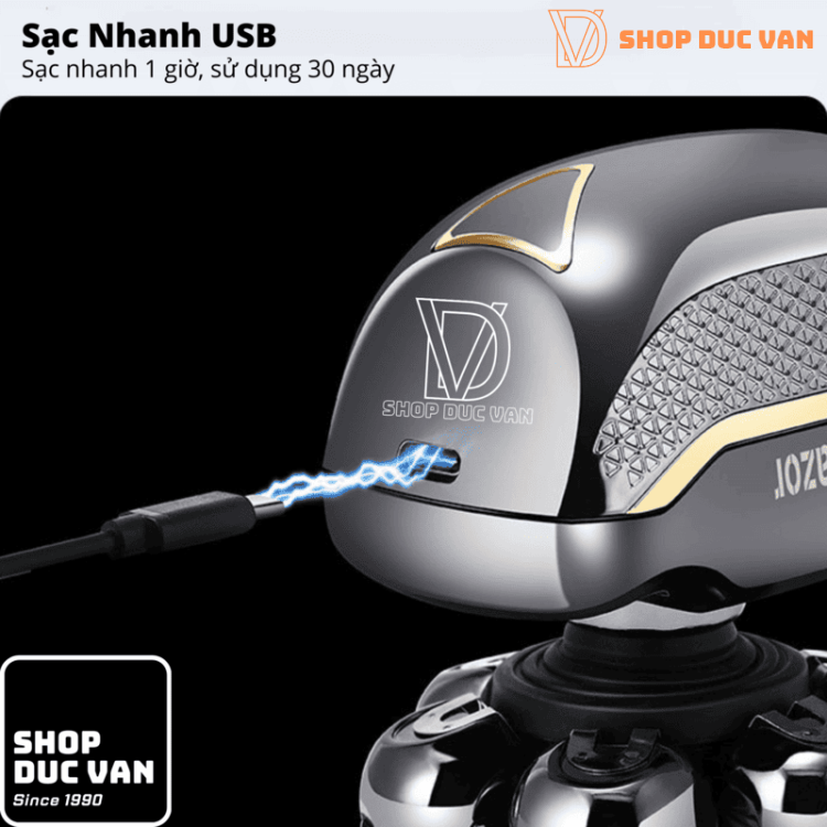 Máy Cạo Trọc Đầu, Máy Cạo Râu Đa Năng 7 Lưỡi RQ7900