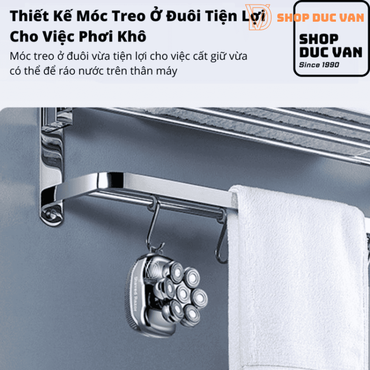 Máy Cạo Trọc Đầu, Máy Cạo Râu Đa Năng 7 Lưỡi RQ7900 Phiên Bản Mới 6 Trong 1