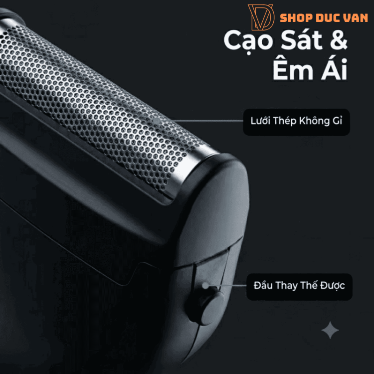 Máy Tỉa Râu, Cạo Lông Toàn Thân VGR V-361 Cho Nam An Toàn Vùng Kín, Chống Nước Rửa Nước Trực Tiếp