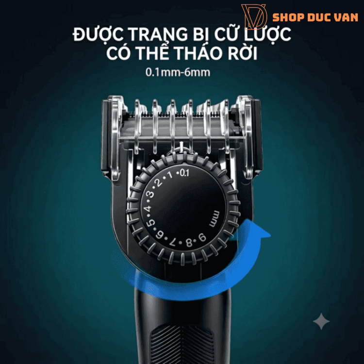 Máy Tỉa Râu, Cạo Lông Toàn Thân VGR V-361 Cho Nam An Toàn Vùng Kín, Chống Nước Rửa Nước Trực Tiếp